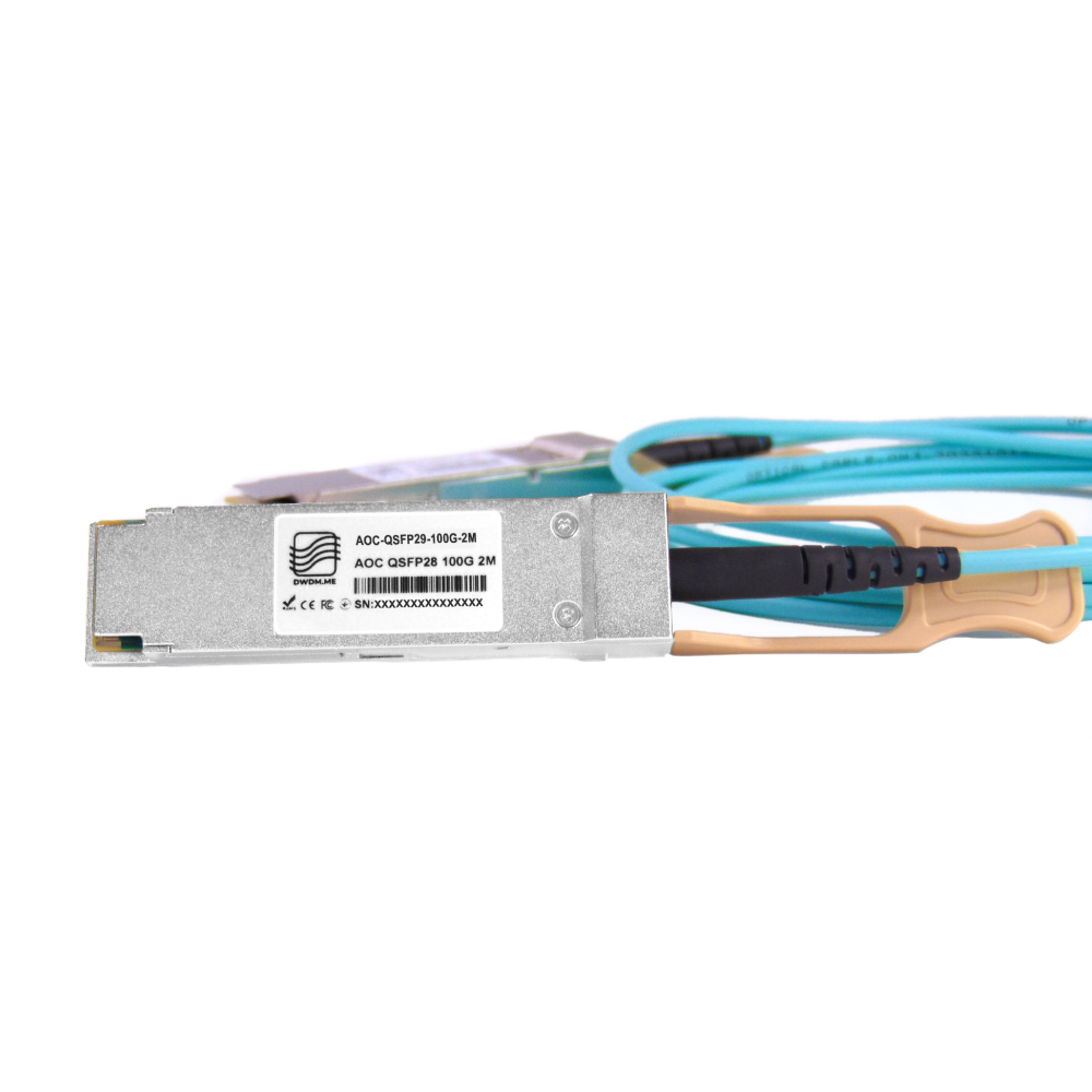100Gbit QSFP28-QSFP28 Fiber optic cable, AOC, 2m